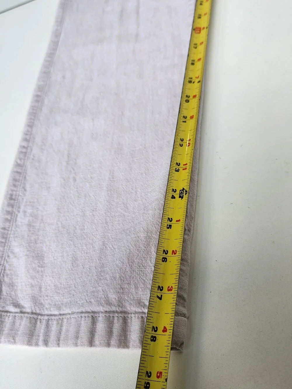Old Navy Mens M Beige Linen Blend Drawstring Pants 28 Inseam Coastal Resort